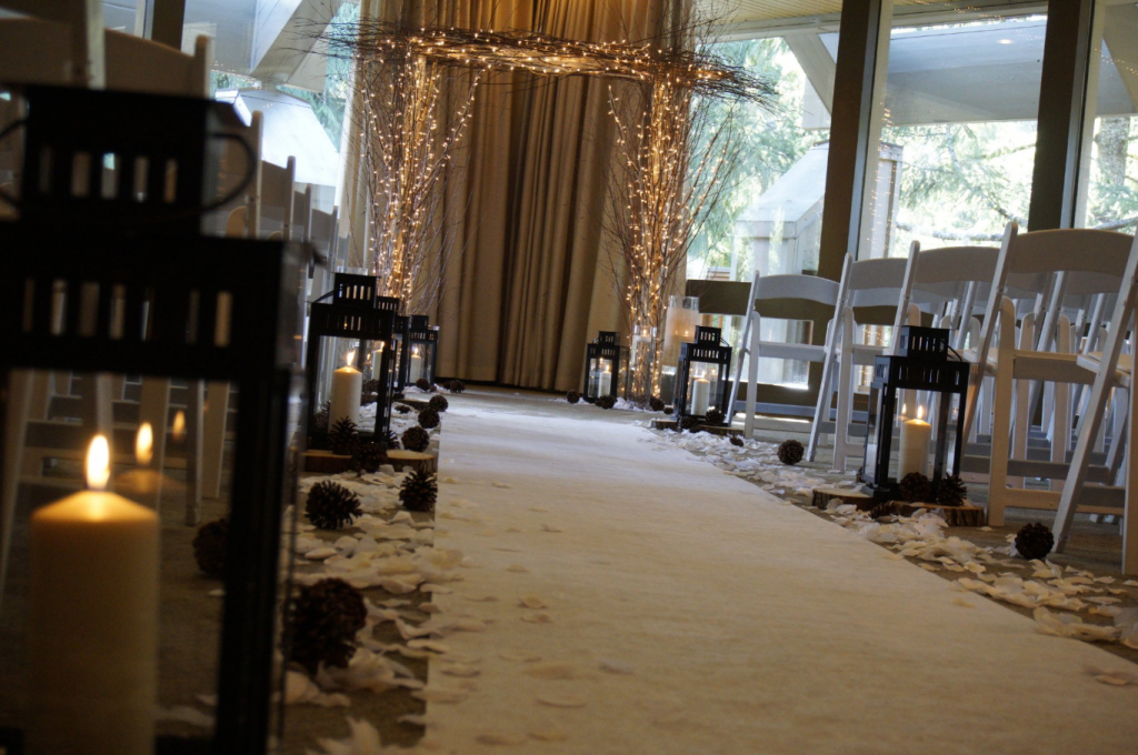 winter wedding celebration decor